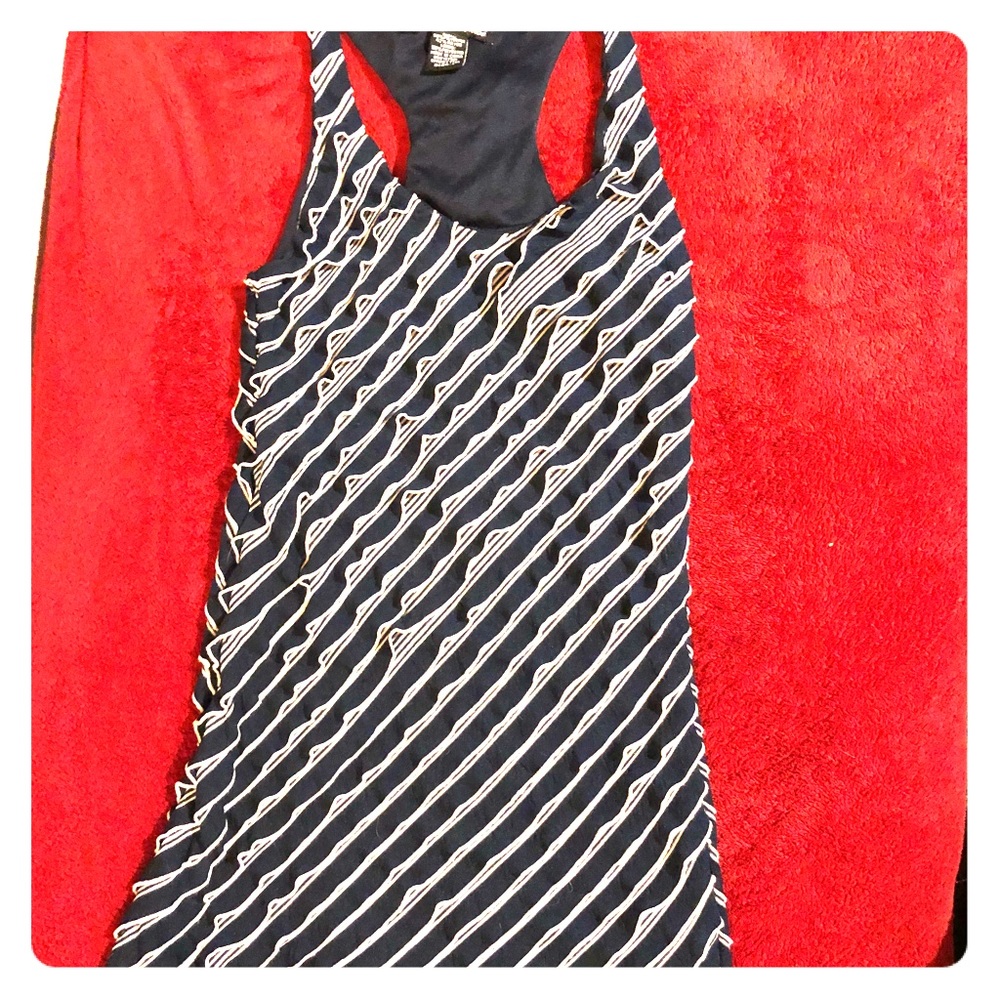 Racerback ruffle tank